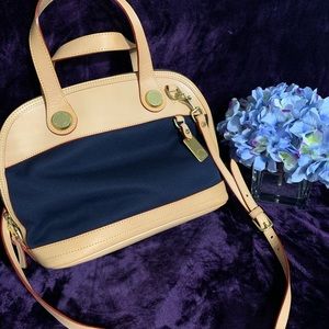 Dooney & Bourke Cabriolet leather canvas bag